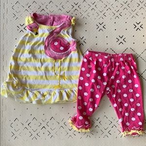 Nanette Kids Flamingo Matching Set